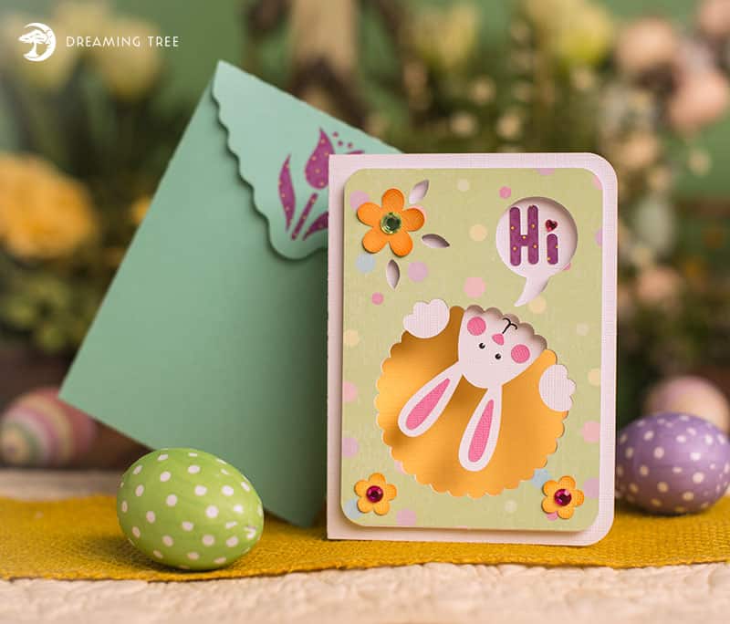 Free easter card project designed by Dreaming Tree