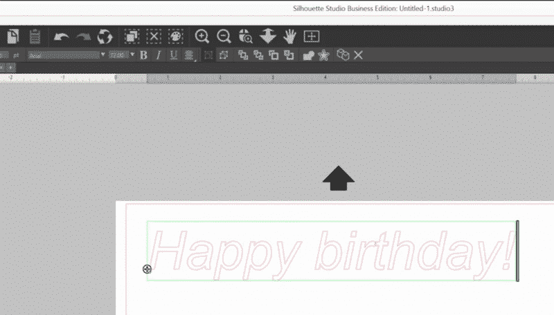 Typing text in Silhouette Studio