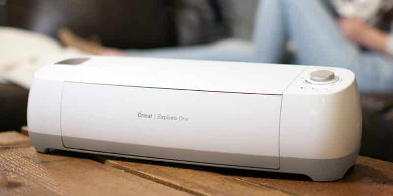 A Cricut Explore One on a desk