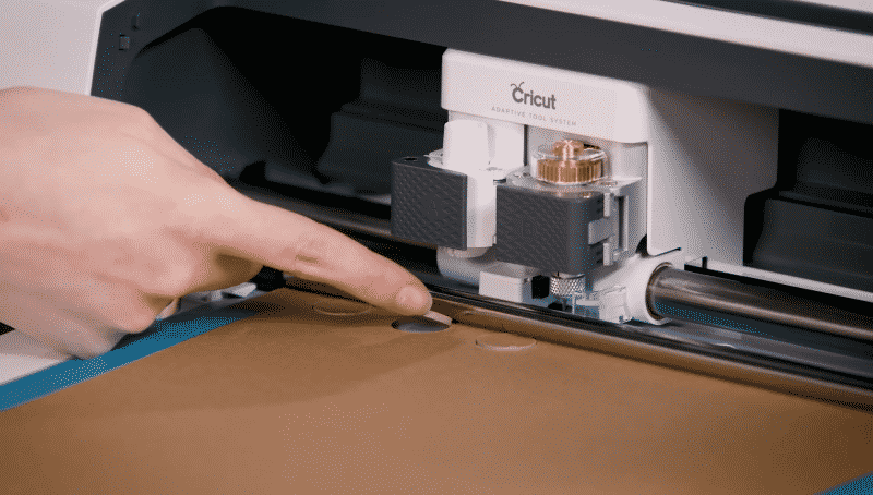 The Cricut Maker's Knife Blade in action