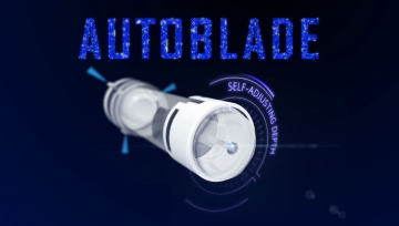 The AutoBlade has a self-adjusting depth