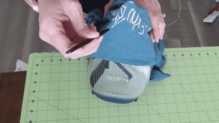 remove vinyl from shirt acetone